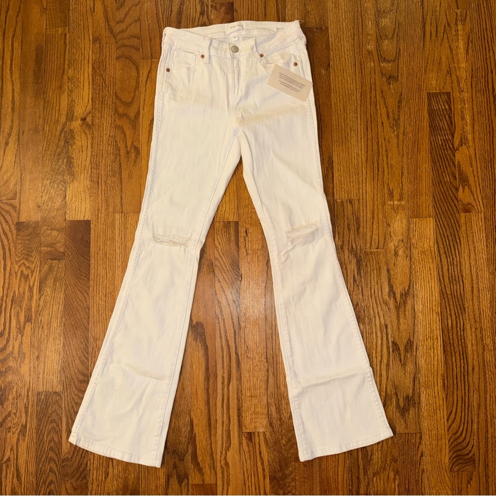 Dear John White Boot Cut Jeans